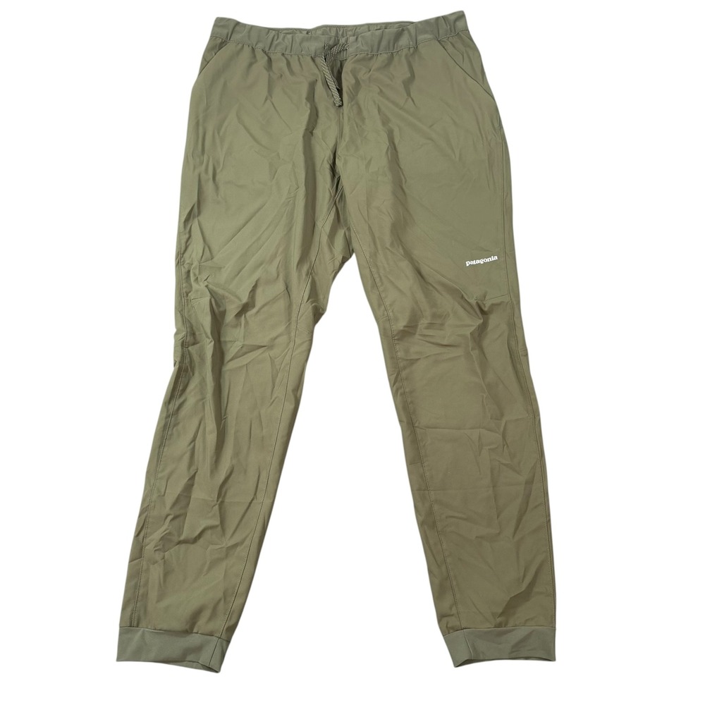 Patagonia Mens Terrebonne Joggers Green Elastic Waist Tapered Pants Size XL